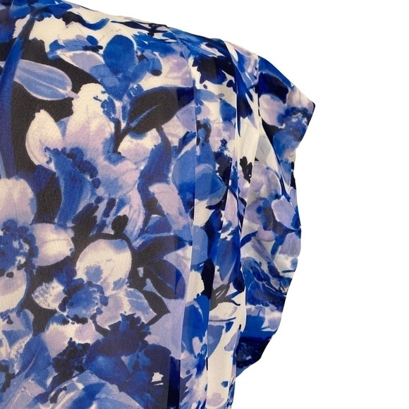 High-Low Faux-Wrap Dress | Sz 14 - Picture 7 of 11